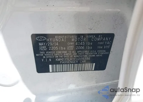 2014 Hyundai Elantra Gt из США, поврежденный, VIN KMHD35LH1EU209394